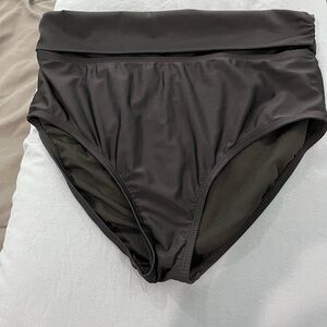 2 for $5! Swimsuits For All Black High-Waisted Swim Bottom
